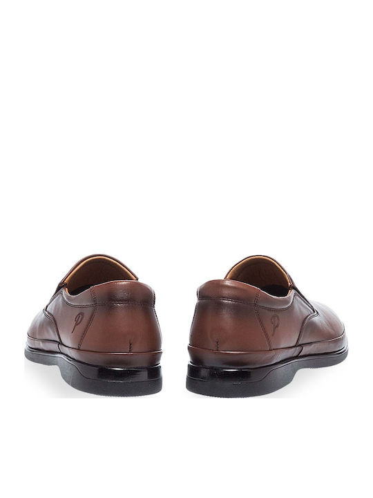 Кожа Мъжки Slip-On Тютюнев