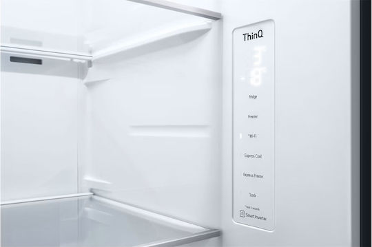 LG 655lt Total NoFrost Î179xL91.3xA73.5cm. Inox GSVV80PYLL