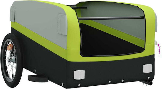 Vidaxl Bicycle Trailer Black Green 45 Kg Iron