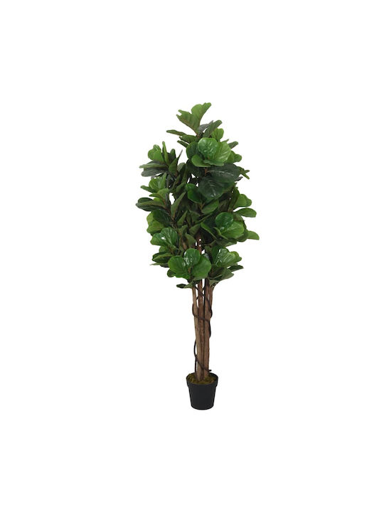 Arbore Artificial de Exterior Ficus Lyrata Green 150cm vidaXL