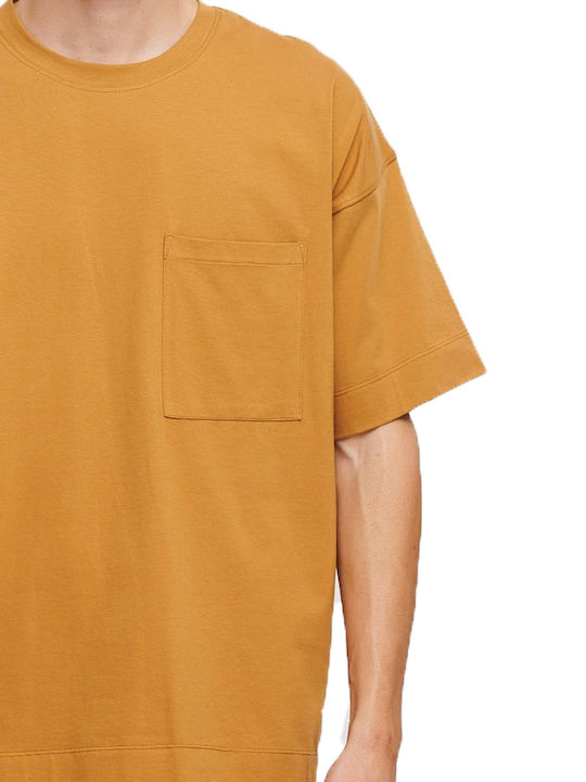 Premium Denim Men's Short Sleeve T-shirt Orange