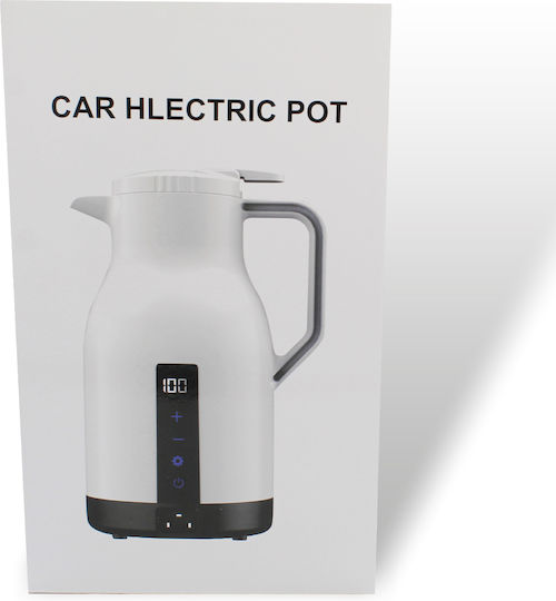 Portable Car Water Kettle 12/24V 1000ml White