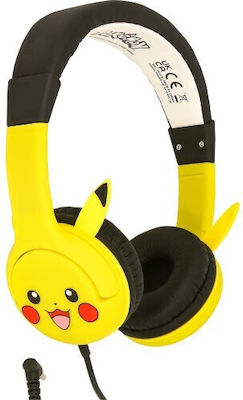 OTL Pikacku Rubber Over Ear Παιδικά Ακουστικά Κίτρινα