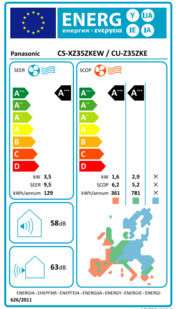 Panasonic Z Etherea nanoe X Κλιματιστικό Inverter 12000 BTU A+++/A+++ με WiFi Silver