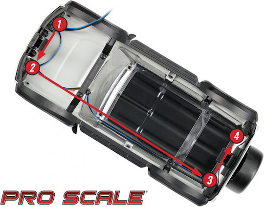 Traxxas LED Lights Front and Rear Kit Complete TRX-4M Defender Ανταλλακτικό για Τηλεκατευθυνόμενο 1τμχ