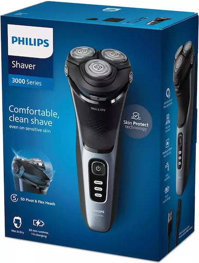 Philips Series 3000 S3243/12 Drehend Elektrorasierer Gesicht Wiederaufladbar