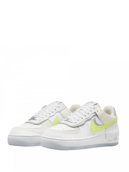 Air Force 1 Damen Flatforms Sneakers Weiß
