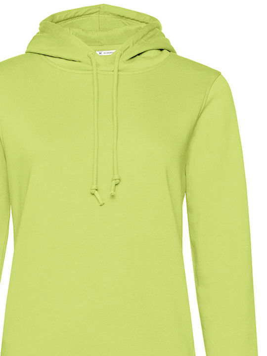 B&C Organic Women's Long Sleeve Promotional Sweatshirt Lime