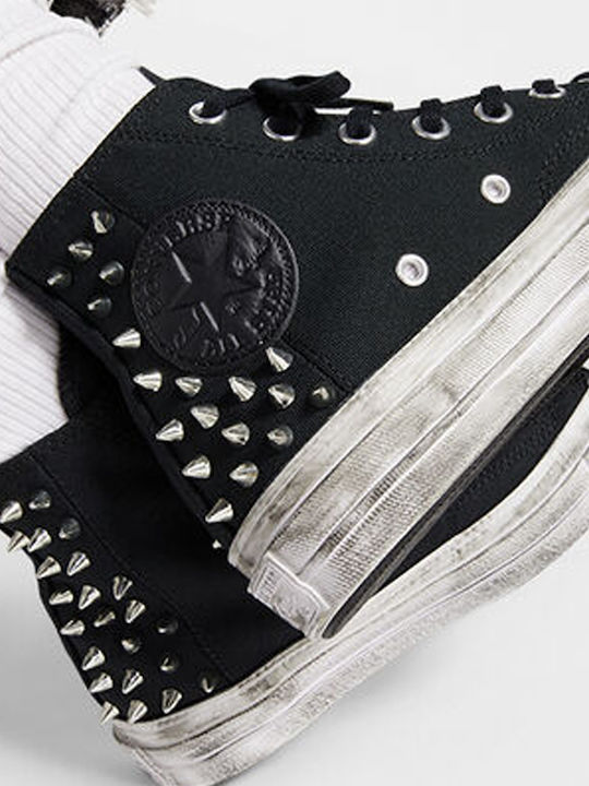 Chuck 70 Flatforms Μποτάκια Μαύρα