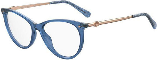Chiara Ferragni Weiblich Kunststoff Brillenrahmen Katzenauge Blau CF1013 PJP