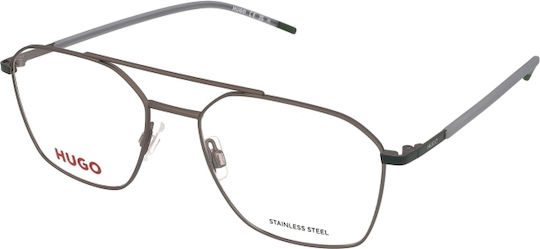 Boss Männlich Metallisch Brillenrahmen Gray HG 1274 0OC
