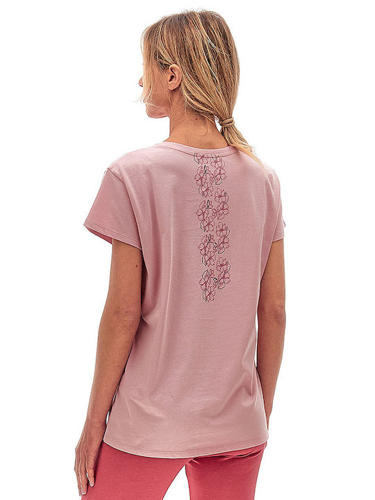 Lotto Ii Γυναικείο T-shirt Ροζ