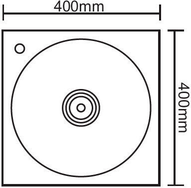 Inter Ceramic ICK4040P Ένθετος Inox Μ40xΠ40cm Ασημί