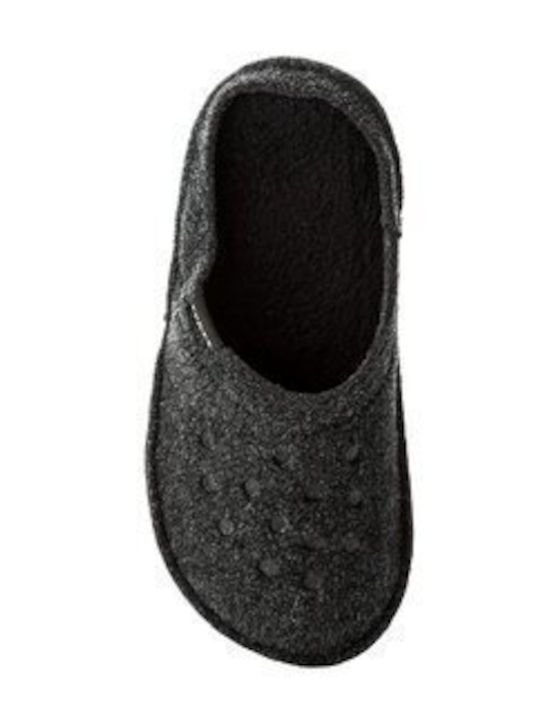 Classic Winter Women's Slippers in Black color
