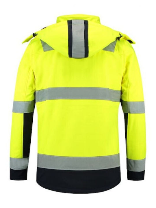 Rimeck Work Jacket Softshell with Hood Yellow