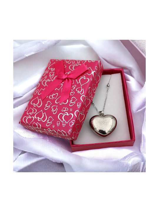 Necklace with design Heart from Steel