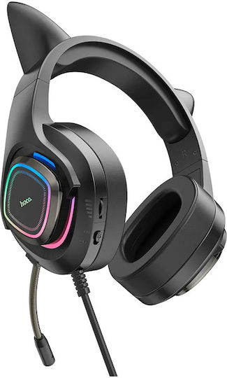 Hoco W107 Over Ear Gaming Headset with Connection 3.5mm / USB Green LED