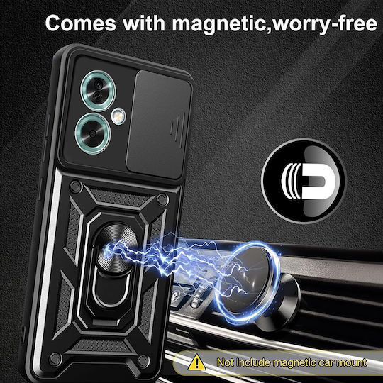 Techsuit Camshield Back Cover Πλαστικό / Σιλικόνης Μαύρο (Oppo A79 5G)