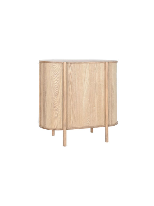 Sideboard made of Solid Wood Beige 80x39x80cm