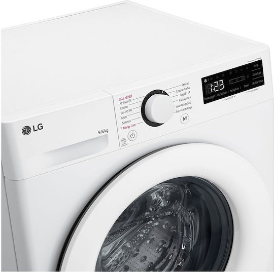 LG Πλυντήριο-Στεγνωτήριο Ρούχων 9kg/6kg Ατμού 1400 Στροφές