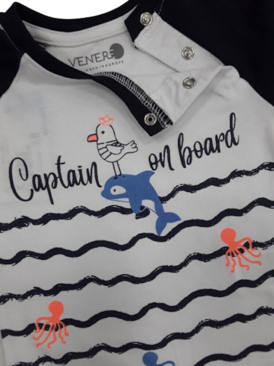 Παιδική Μπλούζα Μακρυμάνικη  Blue Captain On Board