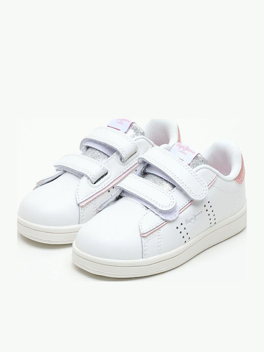 Player Παιδικά Sneakers με Σκρατς Λευκά