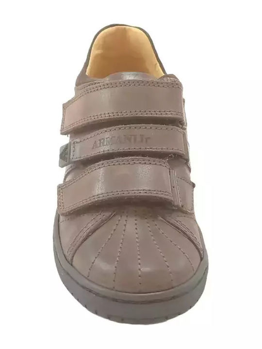 Kinder Sneakers mit Klettverschluss Tabac Braun