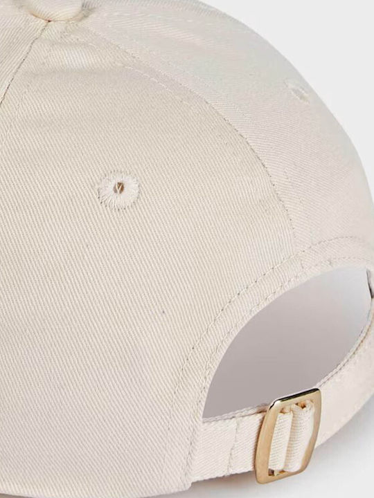 Mayoral Kids' Hat Jockey Fabric Beige