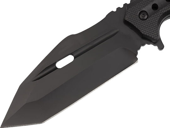 Survival Messer Überleben Schwarz in Hülle