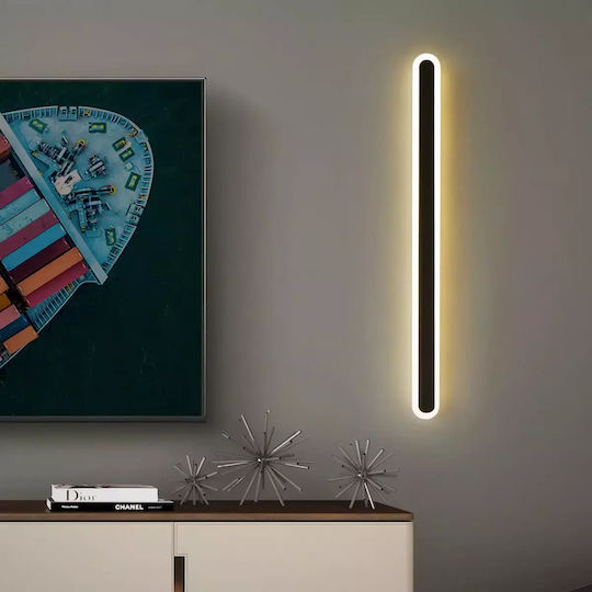 ForHome Модерен Осветително тяло За стена с вграден LED Черен 60см.