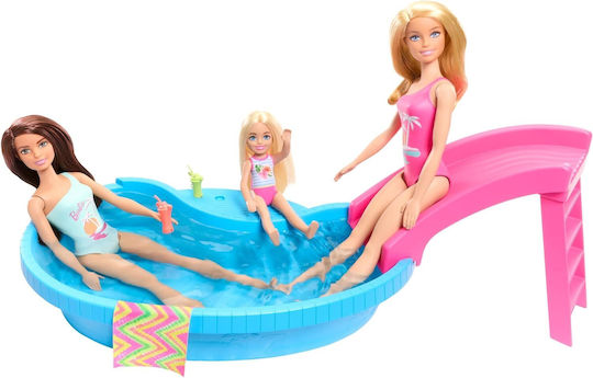 Barbie Pool Playset Doll Set for 3+ Years