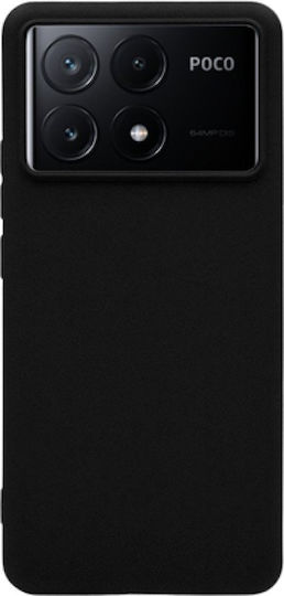 Vivid Set Matte Back Cover Tempered Glass Σετ με Τζαμάκι Μαύρο (Poco X6 Pro)