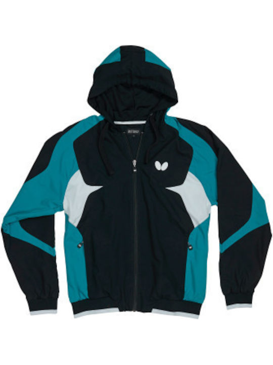 Butterfly Men's Sweatshirt Jacket with Hood Blue