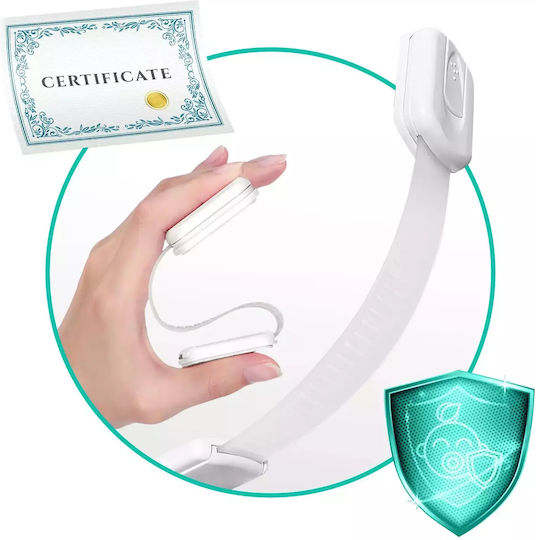 Ricokids Cabinet & Drawer Lock made of Plastic in White Color 3.4x19cm 6pcs