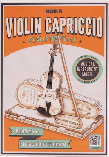 Rokr Construction Toy Wooden Robotime Violin Capriccio For Children 14+ Years