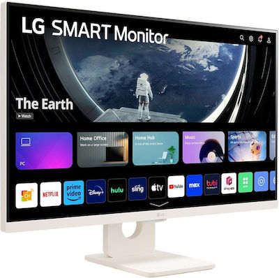 LG 27SR50F-W IPS Smart Monitor 27" FHD 1920x1080 με Χρόνο Απόκρισης 5ms GTG