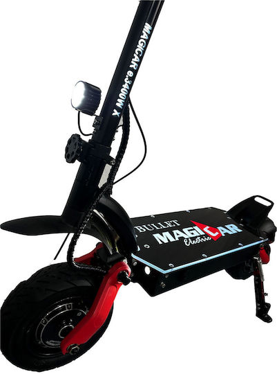 Magiccar X Bullet Ηλεκτρικό Πατίνι με 25km/h Max Ταχύτητα και 80km Αυτονομία σε Μαύρο Χρώμα