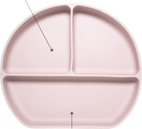 Queen Mother Silicone Feeding Set with Anti-Slip Beige Base 6 Pieces for 6+ Months