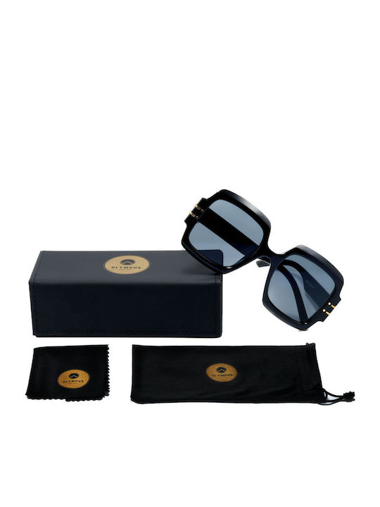 Olympus Sunglasses Sunglasses Μαύρα with Acetate Frame & Black Lens Olympus Sunglasses Sunglasses Μαύρα with Acetate Frame & Black Lens