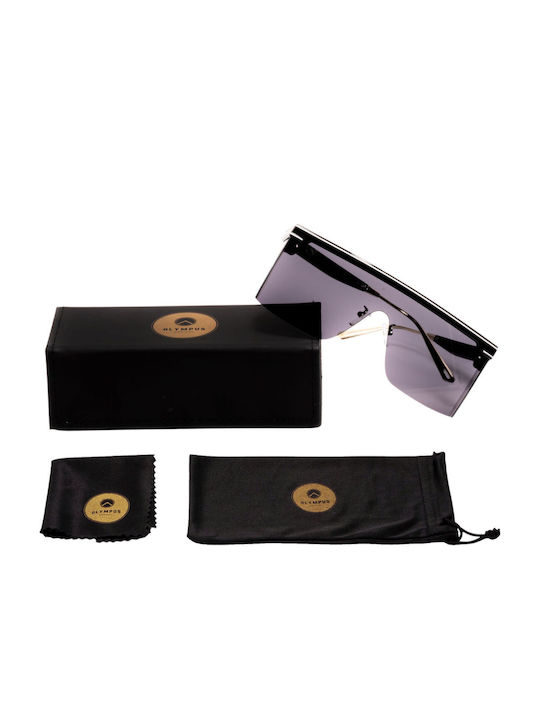 Olympus Sunglasses Midas Γυαλιά Ηλίου με Μαύρο Σκελετό και Γκρι Φακό 8545600545774