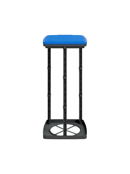 vidaXL Bază De Susținere A Sacului Din Plastic 28x28x65cm 2 Bucăți Neagră/Albastră