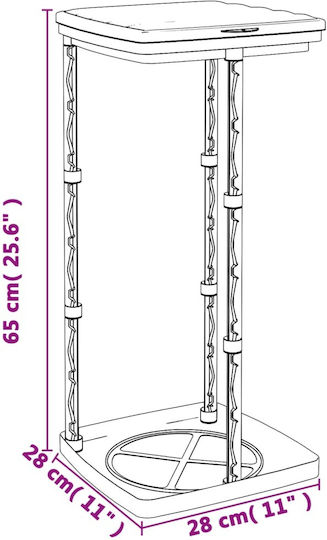 vidaXL Βάση Στήριξης για Σακούλα Πλαστική 28x28x65εκ. 2τμχ Μαύρο/Μπλε
