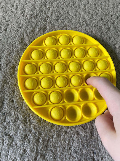 Pop it Fidget Σιλικόνης Κίτρινο