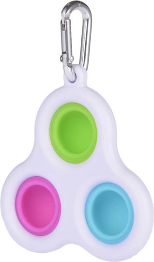 Pop it Fidget Μπρελόκ Σιλικόνης Πολύχρωμο
