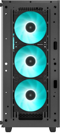 Deepcool CC560 v2 Gaming Midi Tower Κουτί Υπολογιστή με Πλαϊνό Παράθυρο Μαύρο