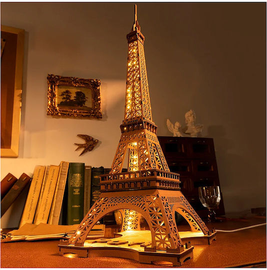 Rolife Παιχνίδι Κατασκευών Ξύλινo Night LED of the Eiffel Tower 3D για Παιδιά 14+ Ετών