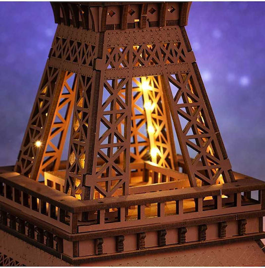 Rolife Παιχνίδι Κατασκευών Ξύλινo Night LED of the Eiffel Tower 3D για Παιδιά 14+ Ετών