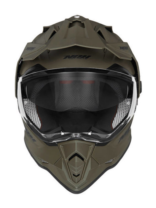 Nox N312 Khaki Matte Motorradhelm Ein-Aus ECE 22.06