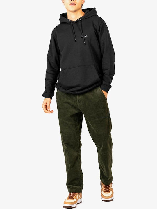 Reflex Trousers Chino in Loose Fit Dark Green Cord