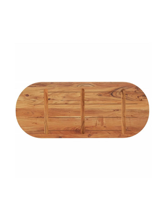 vidaXL Platzdeckchen Hölzernes Braun 100x40cm 1Stück